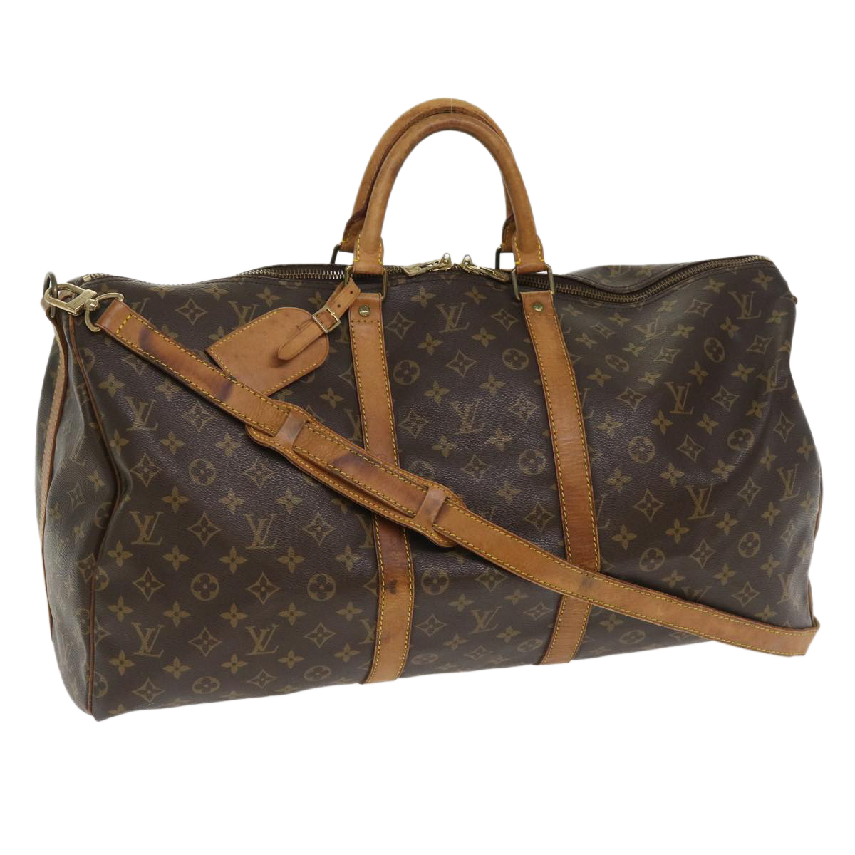 Louis Vuitton Monogram Keepall Bandouliere 55 Boston Bag M41414 Lv Auth Th3245